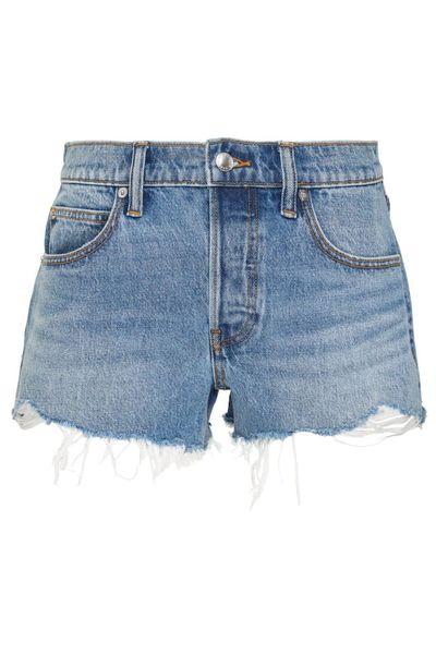 Alexander Wang Relaxed Embellished Hotfix Shorts