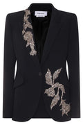Alexander McQueen Single Breasted Embellished Blazer