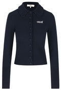 Chloé Crocheted Collar Button-Up Cardigan