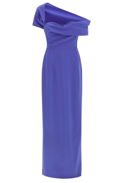 Carolina Herrera Draped Off-Shoulder Maxi Dress