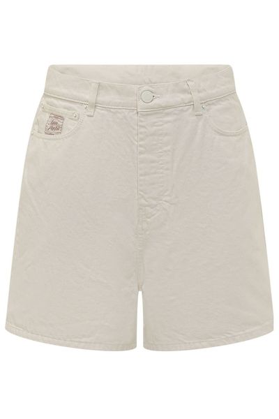 AMI Paris Logo-Patch Buttoned Shorts