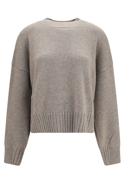 Malo Ribbed Crew Neck Knitted Sweater