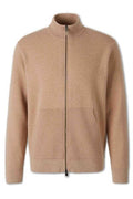 Canali Elbow-Patch Zipped Cardigan
