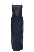 Jacquemus Plumetis Sheer Detailed Maxi Dress