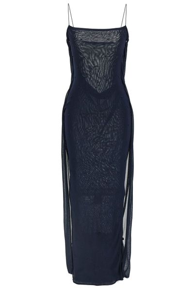 Jacquemus Plumetis Sheer Detailed Maxi Dress