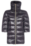Herno Cleofe High Neck Crop-Sleeved Coat