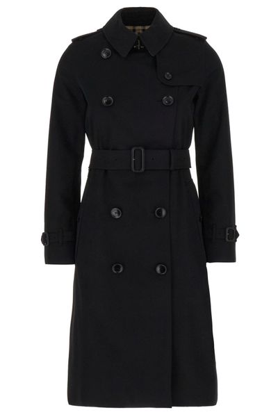 Burberry Double Breasted Belted Trench Coat