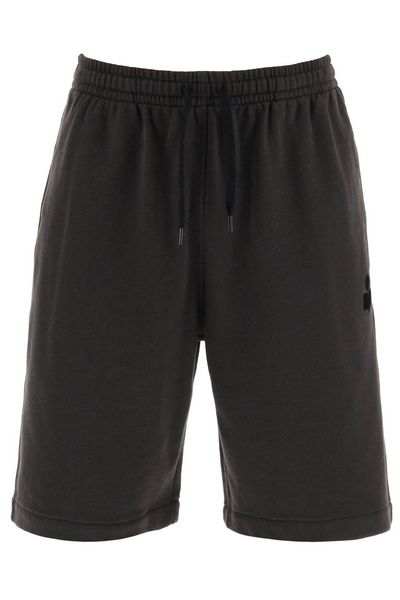 Isabel Marant Mahelo Logo Printed Drawstring Shorts