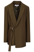 Loewe Ring Detailed Belted Jacket