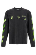 Off-White Logo Printed Long Sleeved T-Shirt