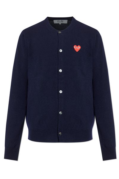 Comme des Garçons Play Logo Patch Button-Up Cardigan