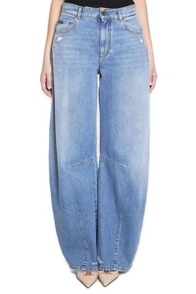 Dolce & Gabbana Panelled Distressed Jeans