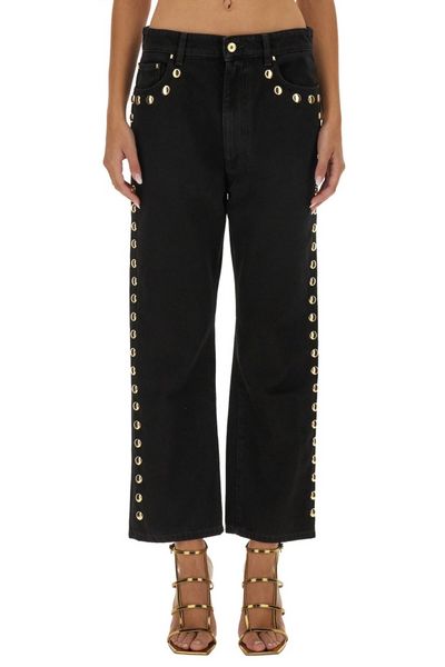 Paco Rabanne Stud Embelished Straight Leg Jeans