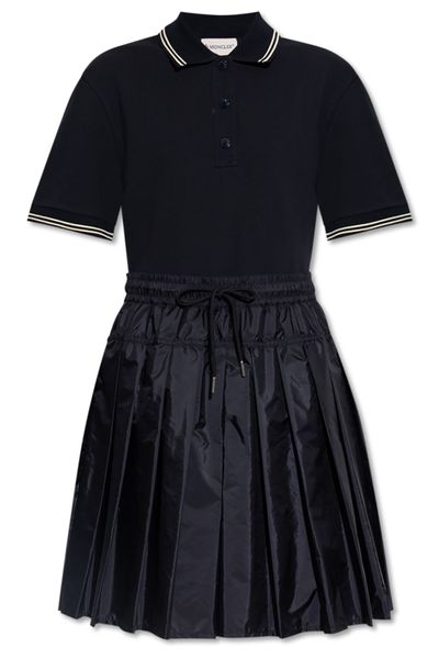 Moncler Panelled Short-Sleeve Polo Dress