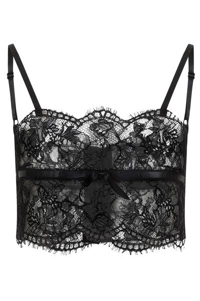 Dolce & Gabbana Classic Lace Detailed Lingerie Top