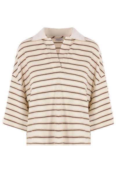 Brunello Cucinelli Striped Polo Shirt