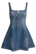 Self-Portrait Denim Mini Dress