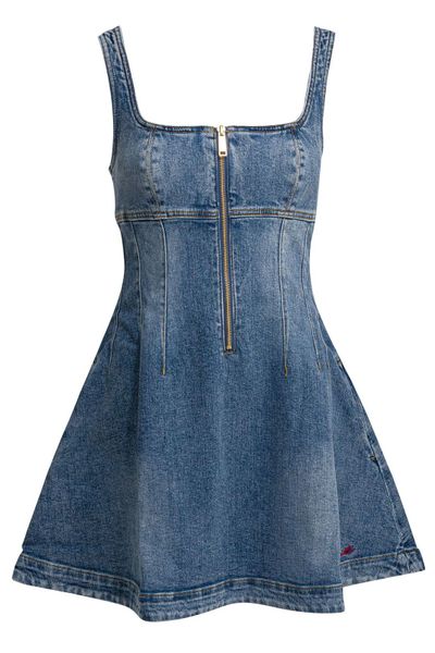Self-Portrait Denim Mini Dress