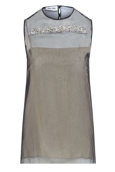 Miu Miu Crewneck Sleeveless Top