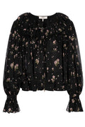 Chloé Maxi Gathered Ruffle Top