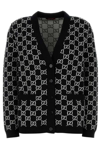 Gucci Monogrammed Button-Up Cardigan