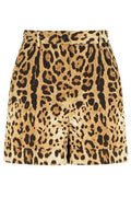 Dolce & Gabbana Leopard Printed Poplin Shorts