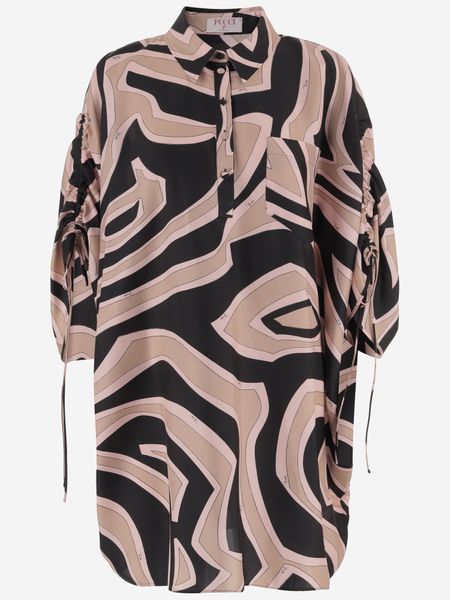 PUCCI Abstract Print Shirt Dress