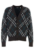 Burberry Checked V-Neck Buttoned Cardigan
