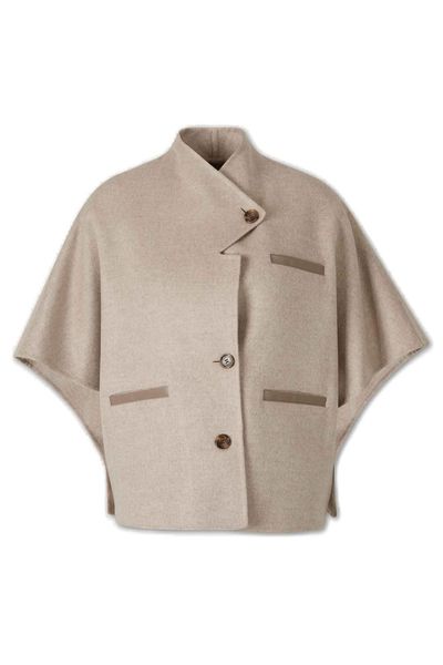 Max Mara Mxaandalo Button-Up Cape