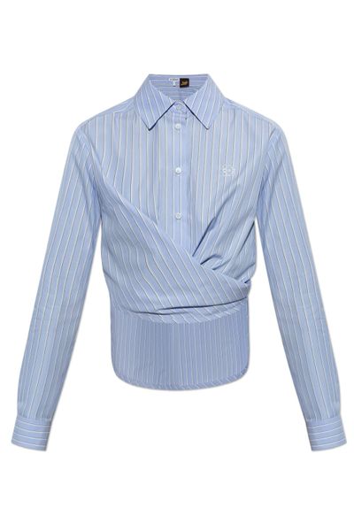 Loewe Wrap-Tie Striped Shirt