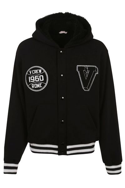 Valentino Buttoned Long-Sleeved Hoodie