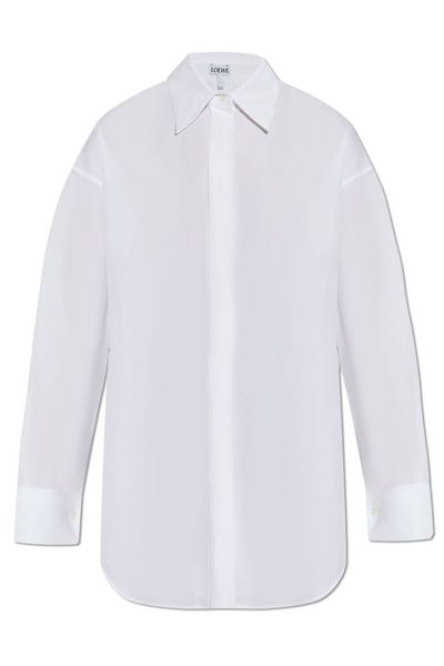 Loewe Curved Hem Buttoned Shirt