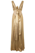 Alberta Ferretti Draped Knot Maxi Dress