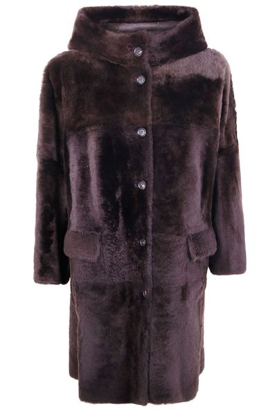 Brunello Cucinelli High Collared Hooded Coat