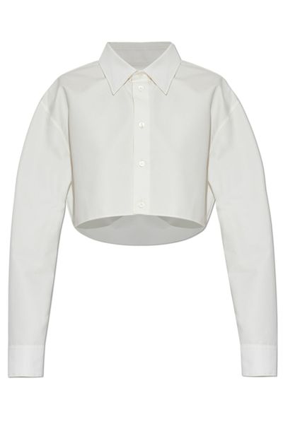 Balenciaga Cropped Long-Sleeve Shirt