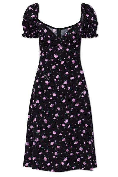 Dolce & Gabbana Carnations-Printed Mini Dress