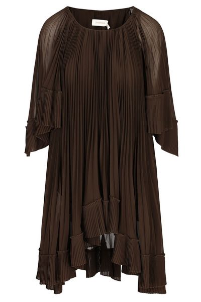 Zimmermann Illuminate Pleated Cape Mini Dress