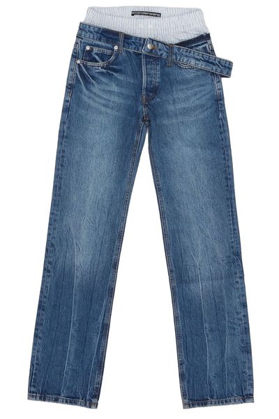 Alexander Wang Boxer Drop Waistband Slim Jeans