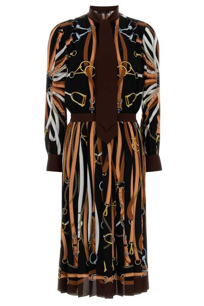 Gucci Printed Chemisier Dress