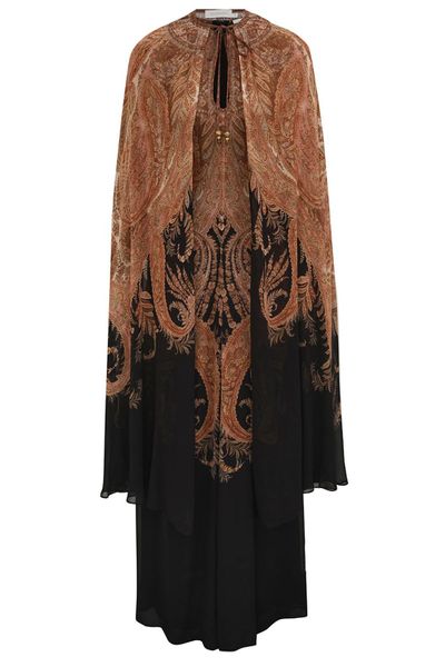 Zimmermann Hypnotic Caped Maxi Dress