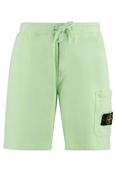 Stone Island Compass-Patch Drawstring Cargo Shorts