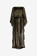 Roberto Cavalli Glossy Animal Print Kimono Dress