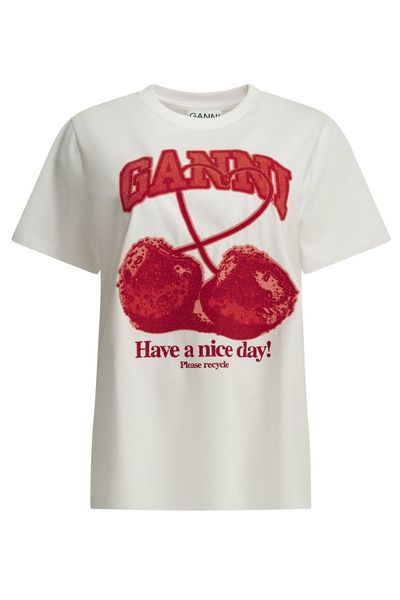 Ganni Cherries Graphic T-Shirt