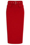 Pinko Belted Pencil Skirt