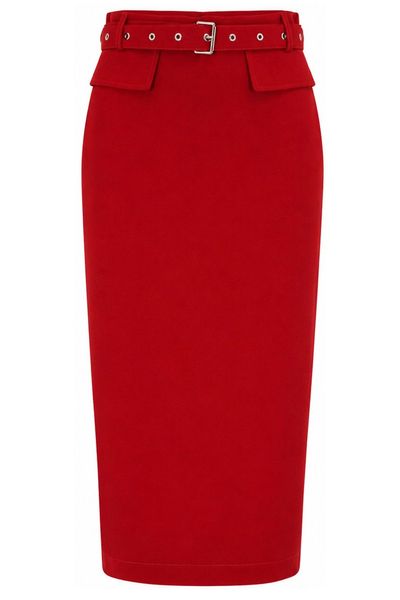 Pinko Belted Pencil Skirt