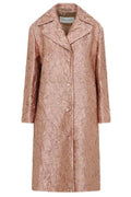 Dries Van Noten Crinkle Effect Single Breasted Coat