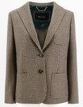 Kiton Single-Breasted Houndstooth Blazer