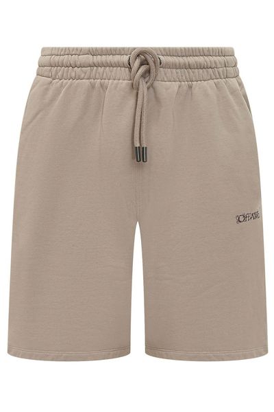 Off-White Logo Printed Drawstring Shorts