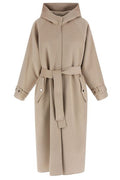 Pinko Belted Hooded Coat