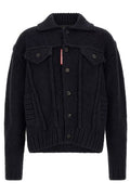 Dsquared2 Logo Patch Buttoned Cardigan